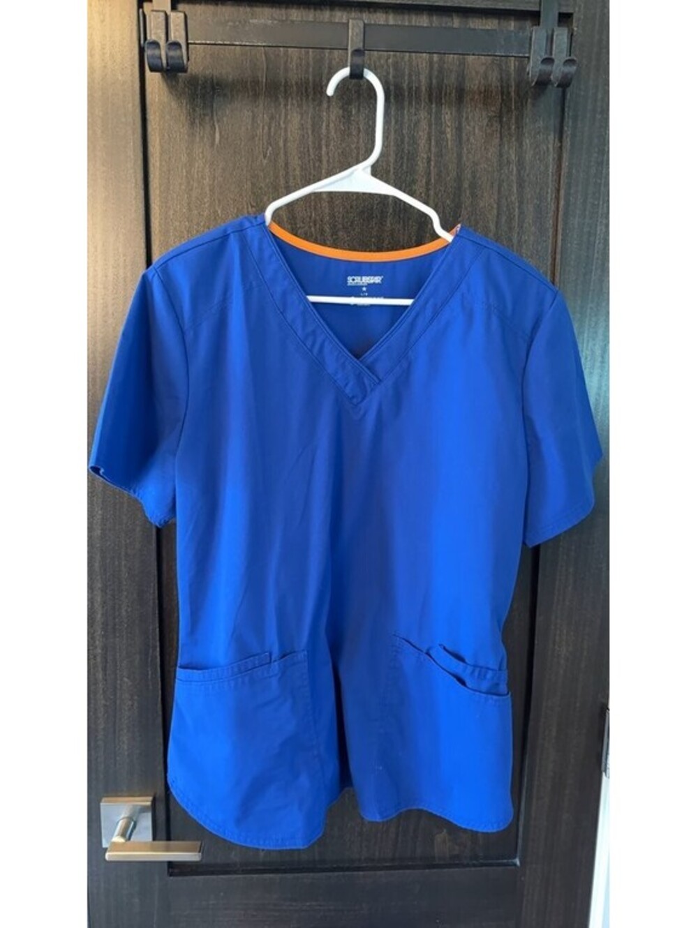 Scrubstar Blue V-Neck Scrub Top 0103